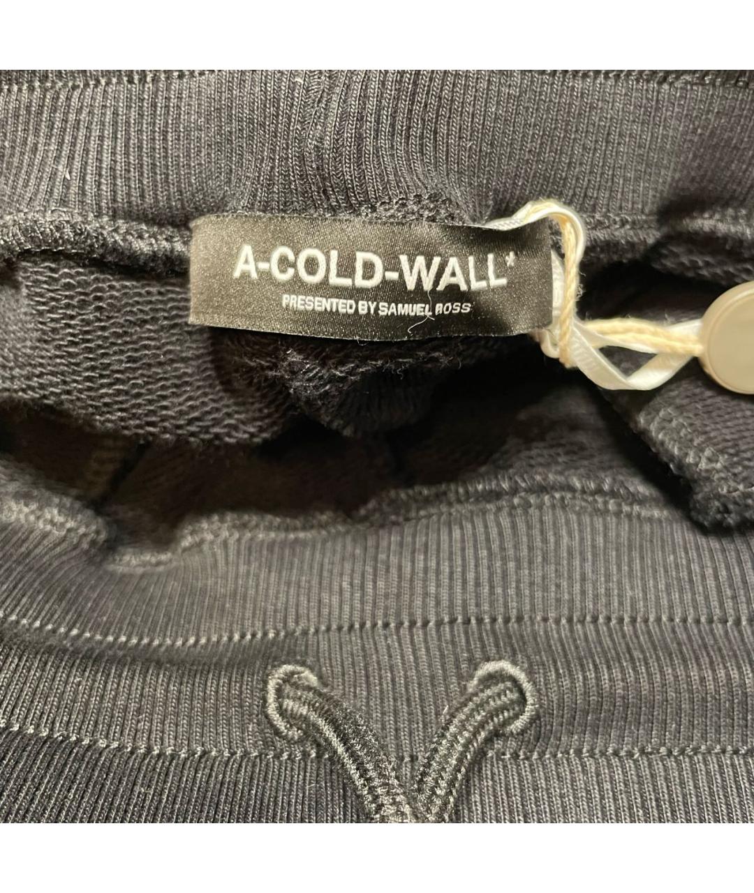 A-COLD-WALL* Черные хлопковые шорты, фото 6
