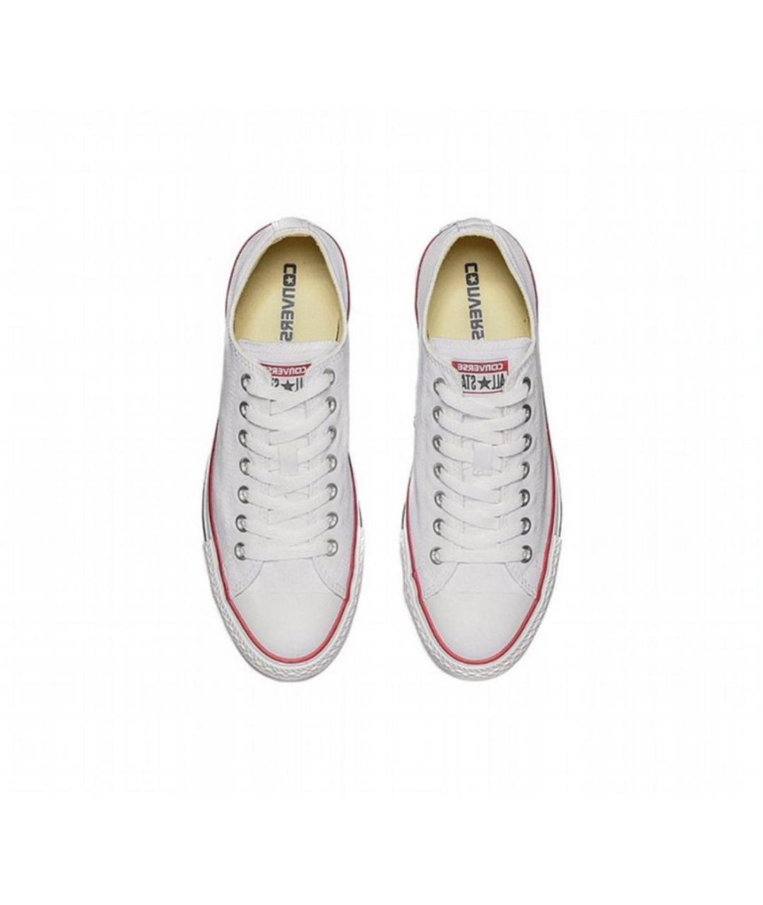CONVERSE Белые текстильные низкие кроссовки / кеды, фото 3