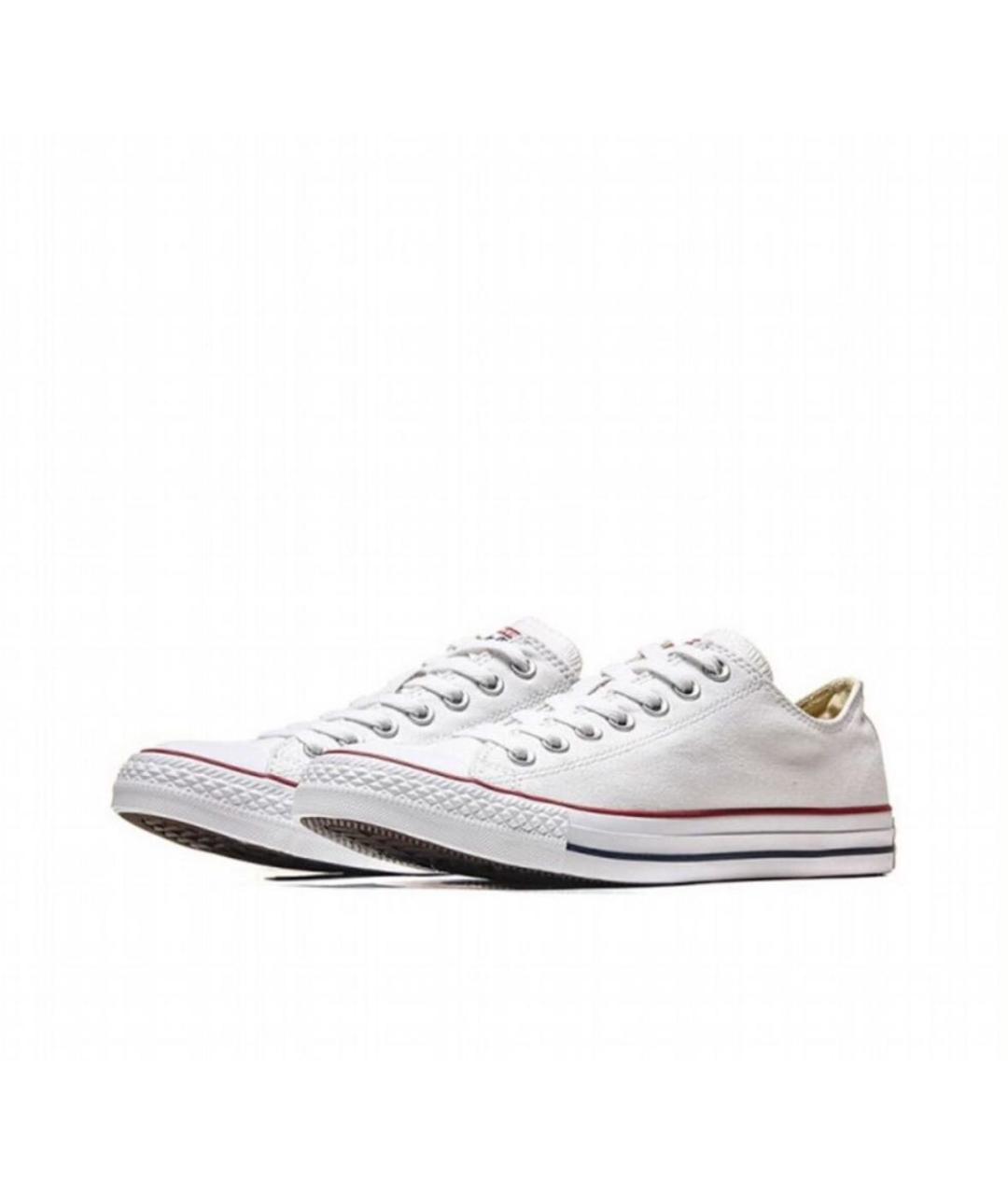CONVERSE Белые текстильные низкие кроссовки / кеды, фото 2