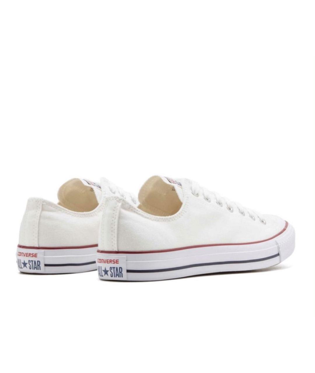CONVERSE Белые текстильные низкие кроссовки / кеды, фото 4