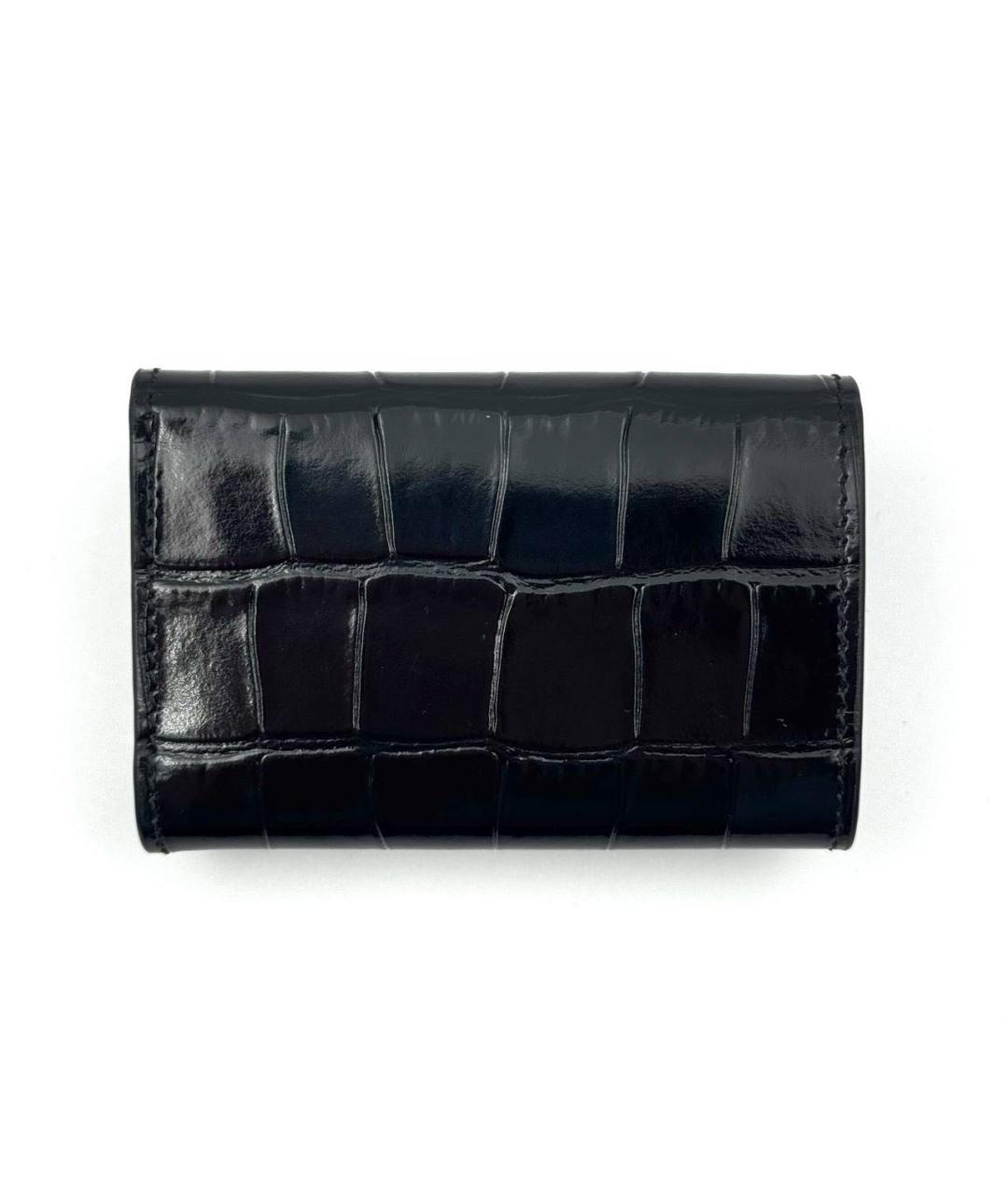 BALENCIAGA Черный кожаный кошелек, фото 2