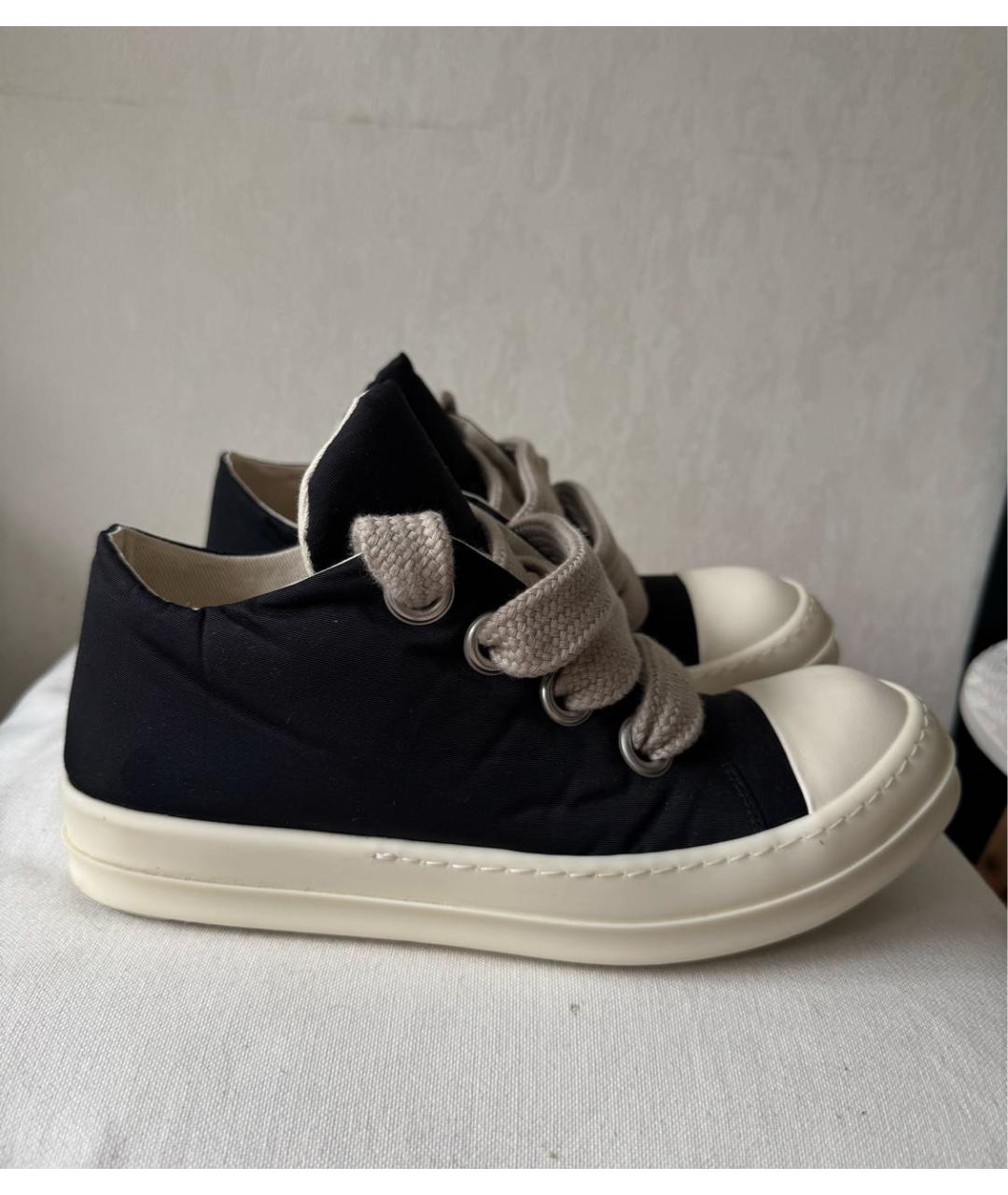 RICK OWENS DRKSHDW Черные низкие кроссовки / кеды, фото 8