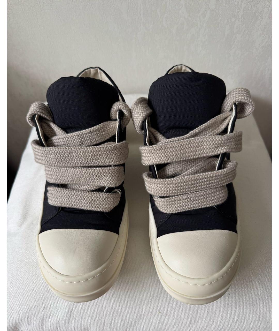 RICK OWENS DRKSHDW Черные низкие кроссовки / кеды, фото 2