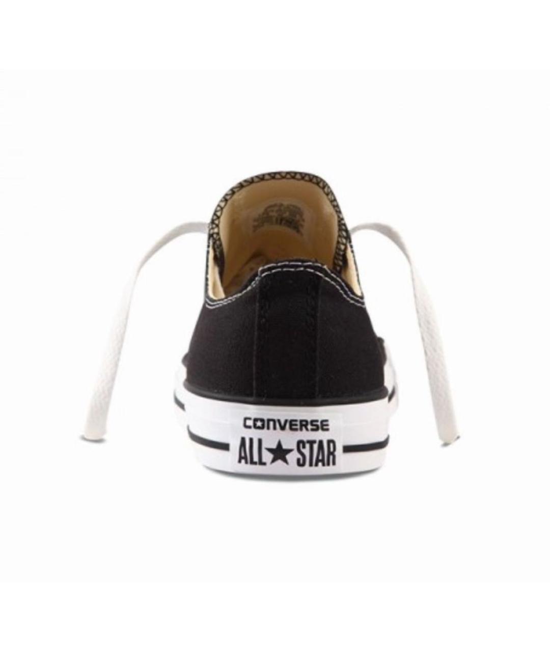 CONVERSE Черные текстильные низкие кроссовки / кеды, фото 3