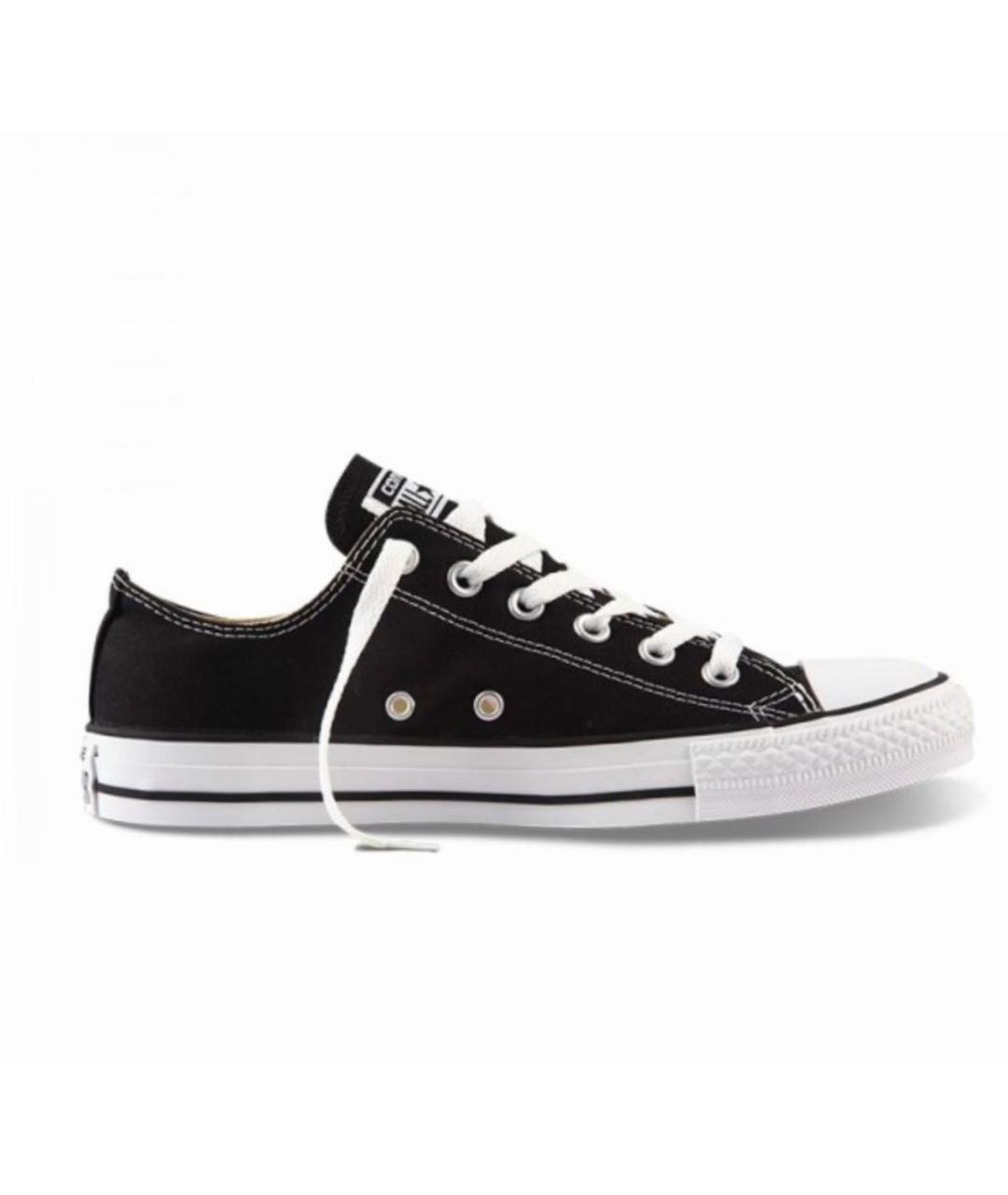 CONVERSE Черные текстильные низкие кроссовки / кеды, фото 9