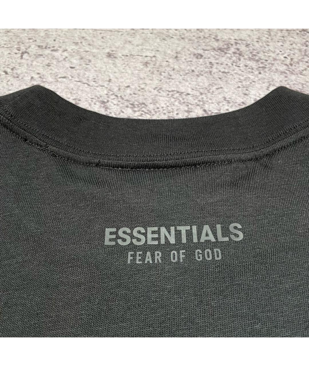 FEAR OF GOD ESSENTIALS Черная футболка, фото 4