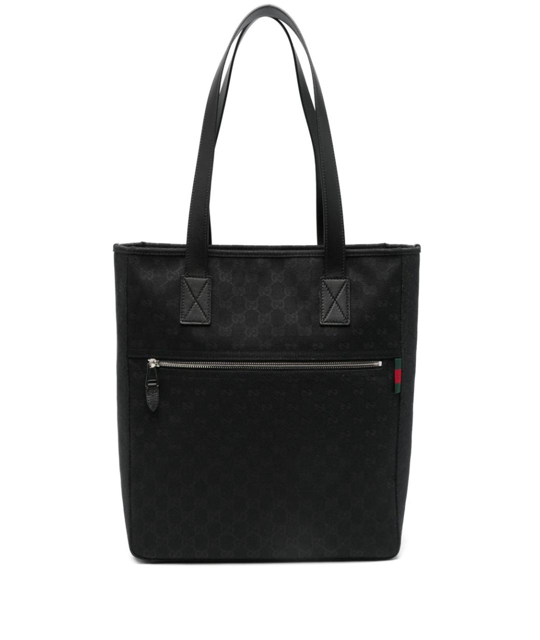 GUCCI Черная синтетическая сумка тоут, фото 1