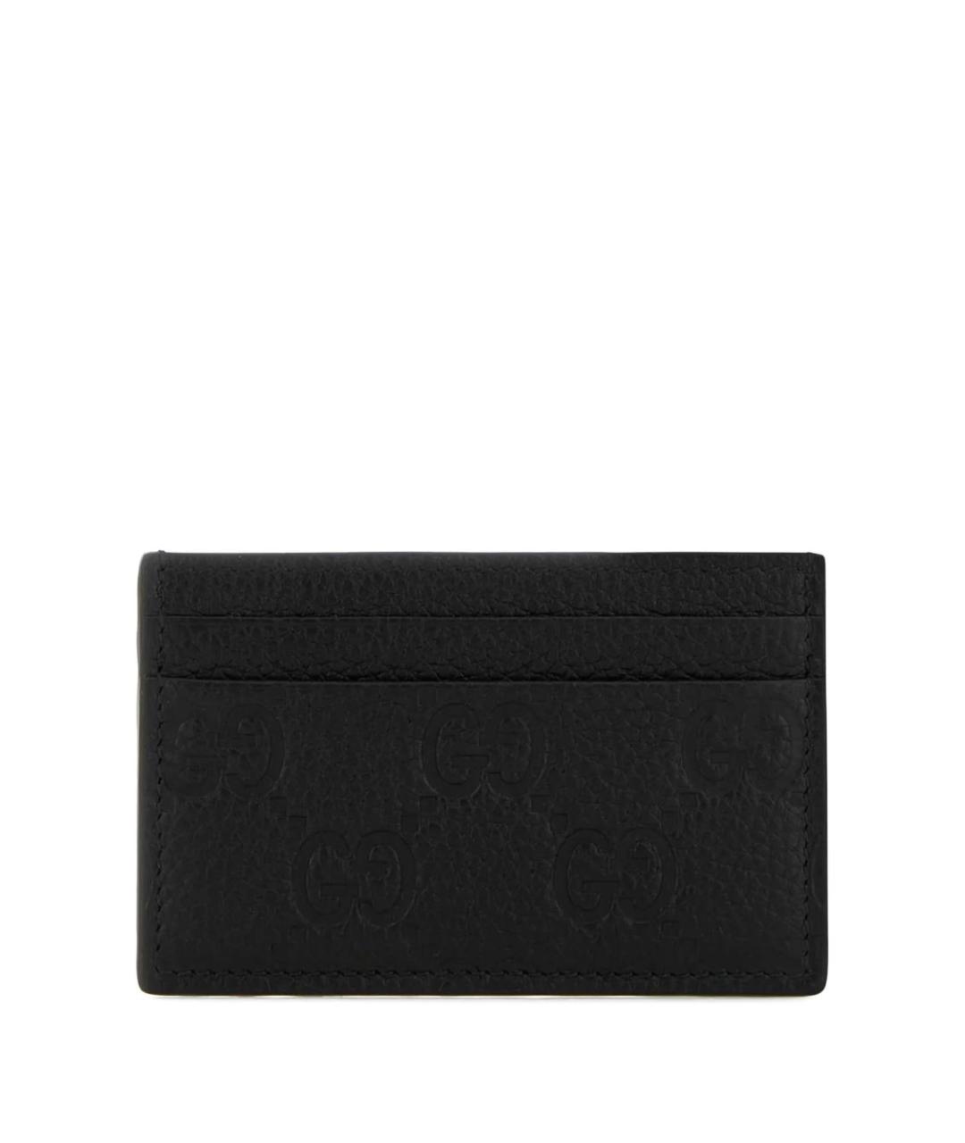 GUCCI Черный кожаный кардхолдер, фото 1