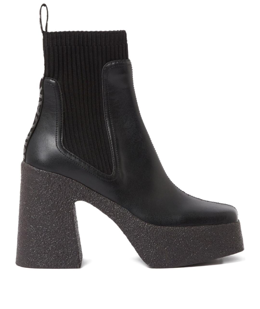 STELLA MCCARTNEY Черные ботильоны из искусственной кожи, фото 1