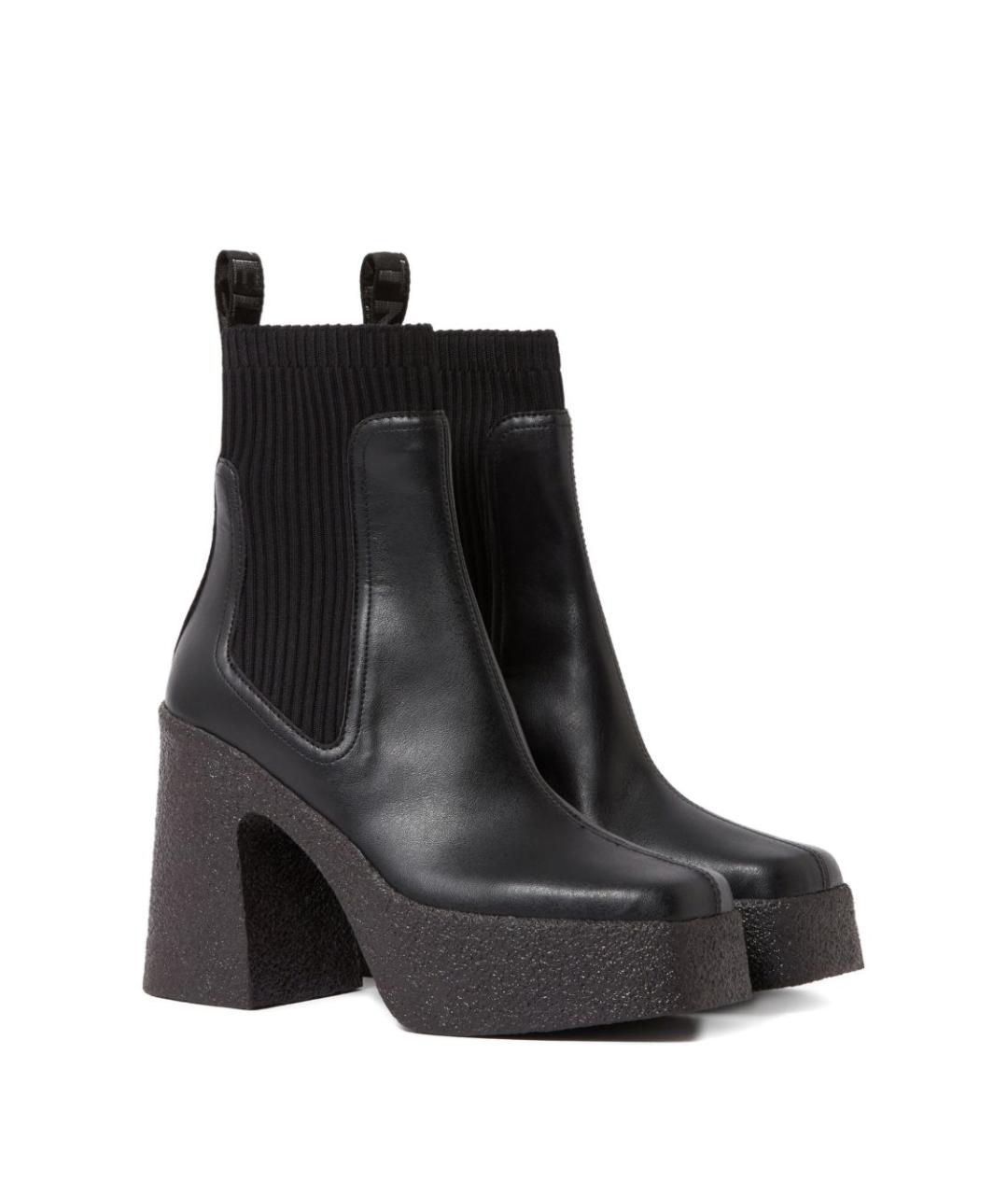 STELLA MCCARTNEY Черные ботильоны из искусственной кожи, фото 3