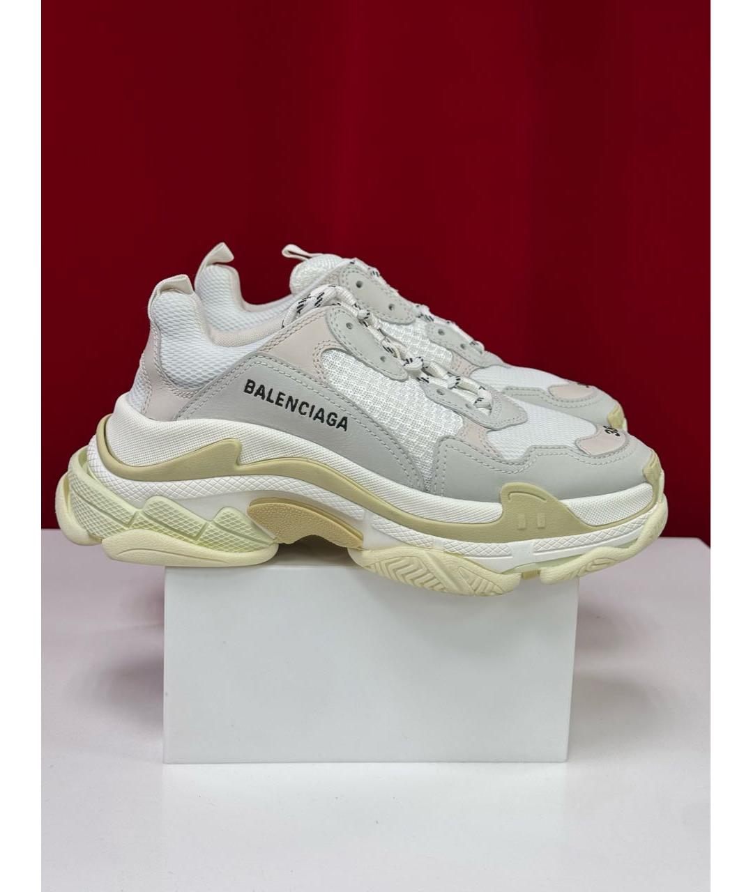 BALENCIAGA Белые кроссовки, фото 5