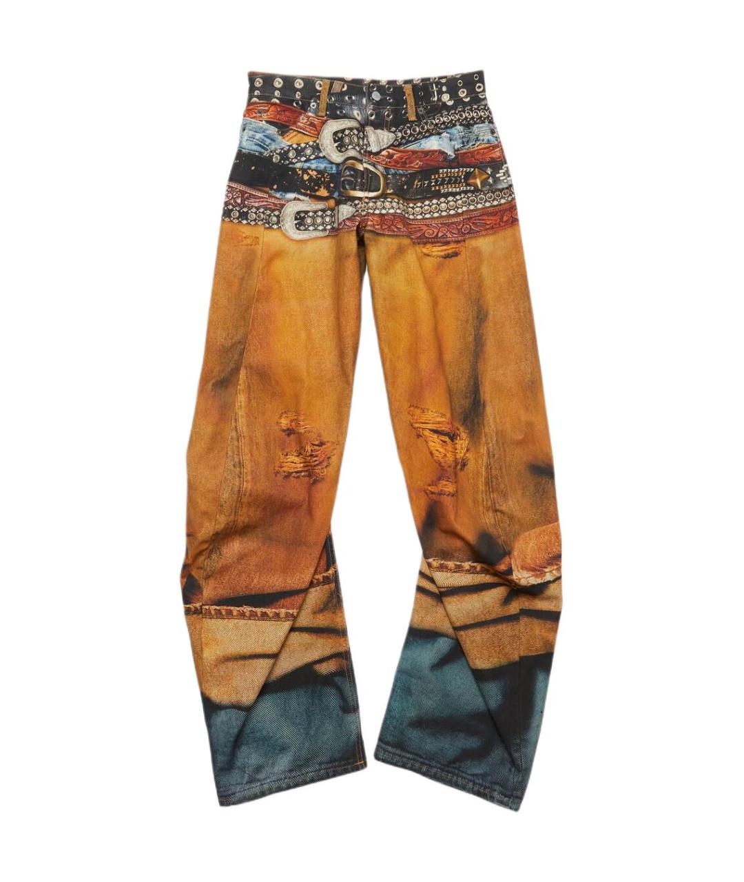 ACNE STUDIOS Мульти хлопковые прямые джинсы, фото 1