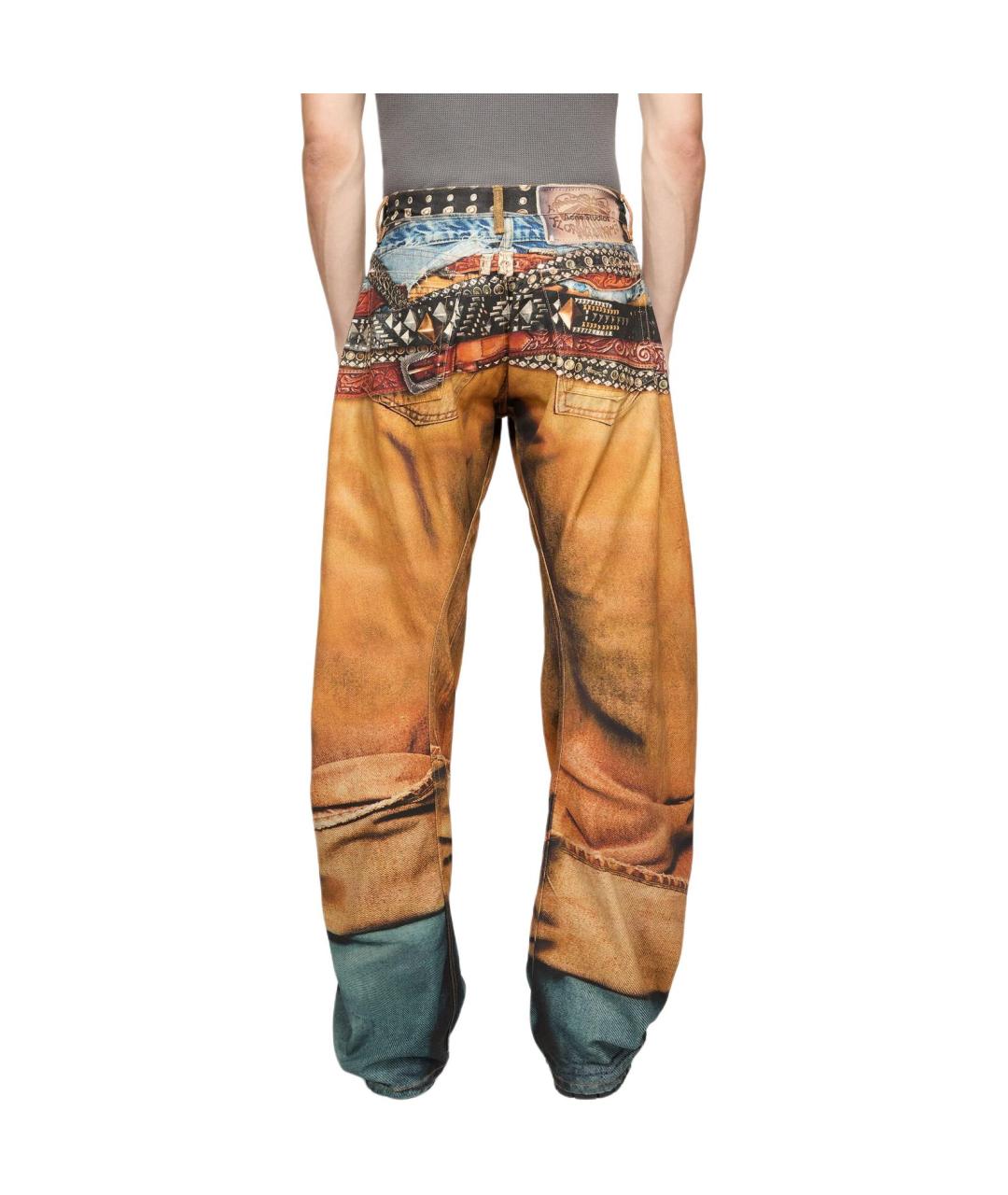 ACNE STUDIOS Мульти хлопковые прямые джинсы, фото 3