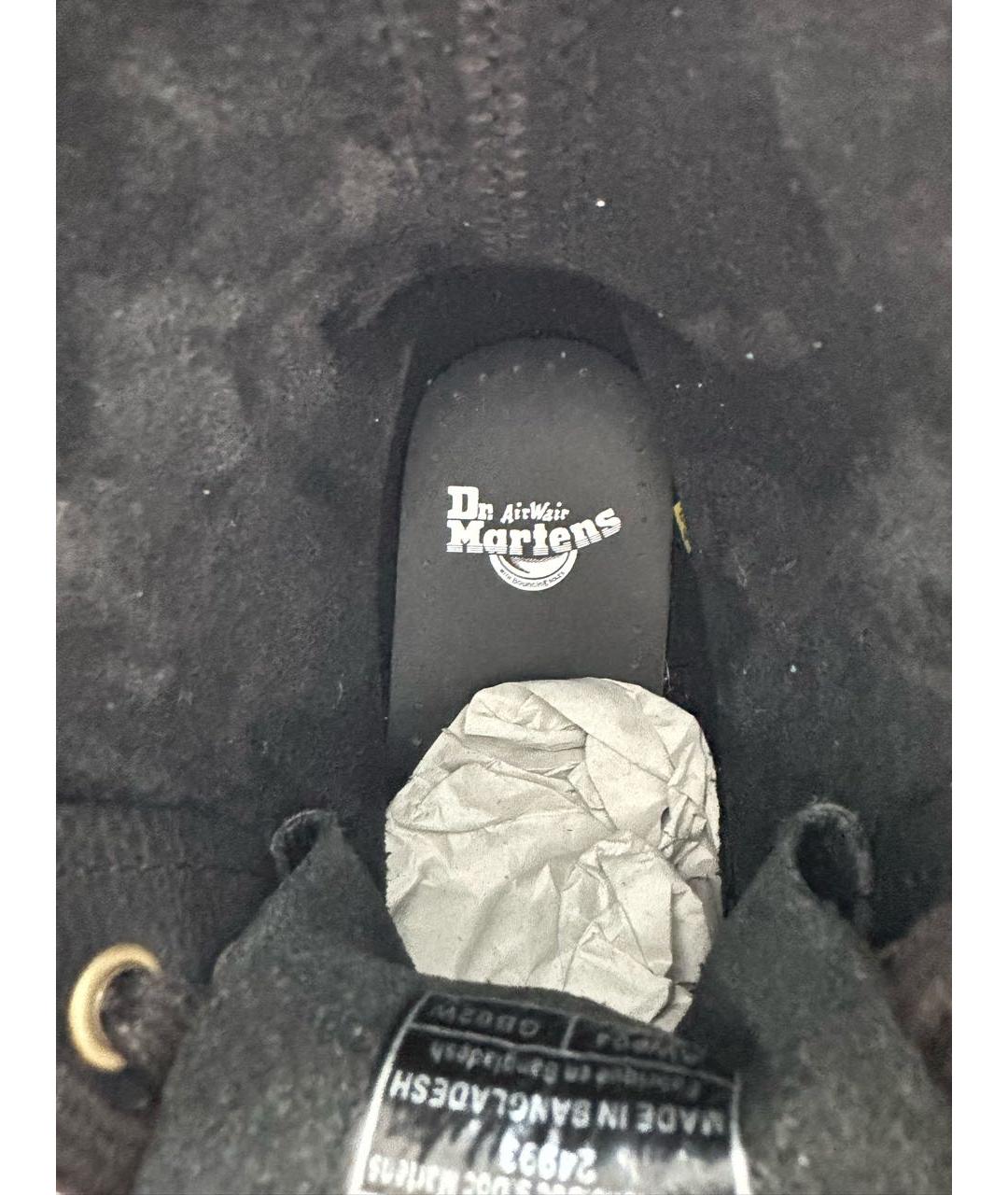 DR. MARTENS Черные кожаные ботинки, фото 7