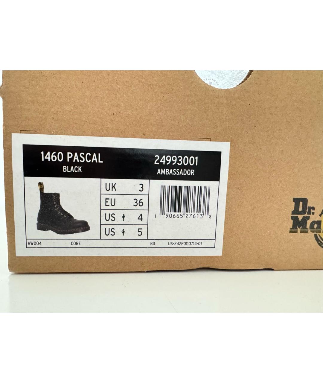DR. MARTENS Черные кожаные ботинки, фото 8