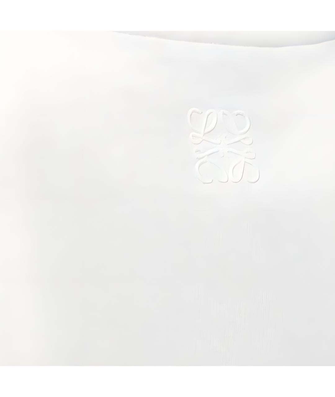 LOEWE Белая хлопковая футболка, фото 2