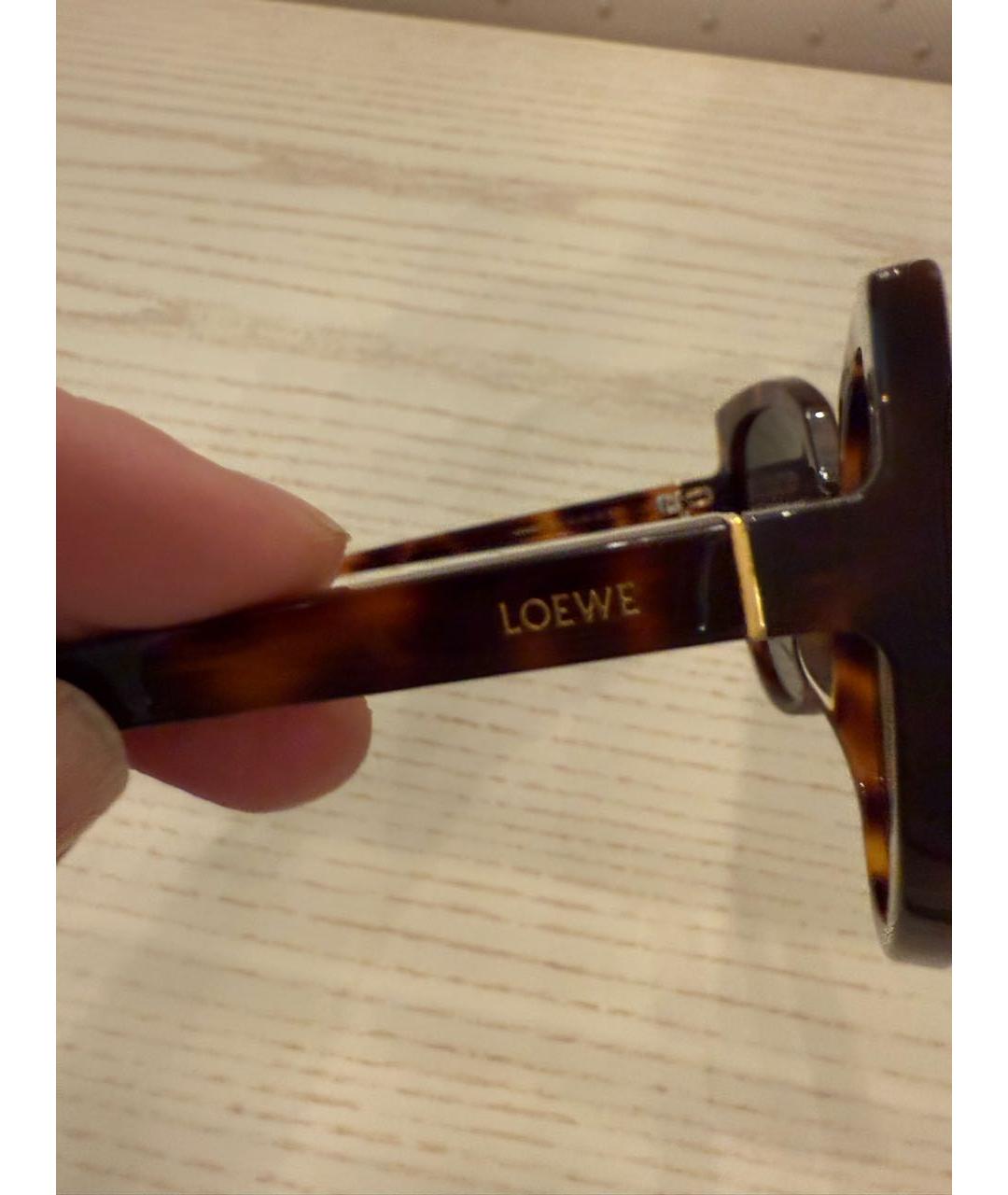 LOEWE Коричневые солнцезащитные очки, фото 6