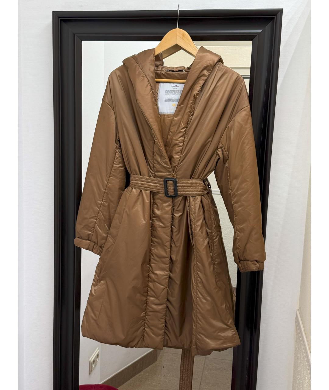 MAX MARA Коричневый пуховик, фото 10