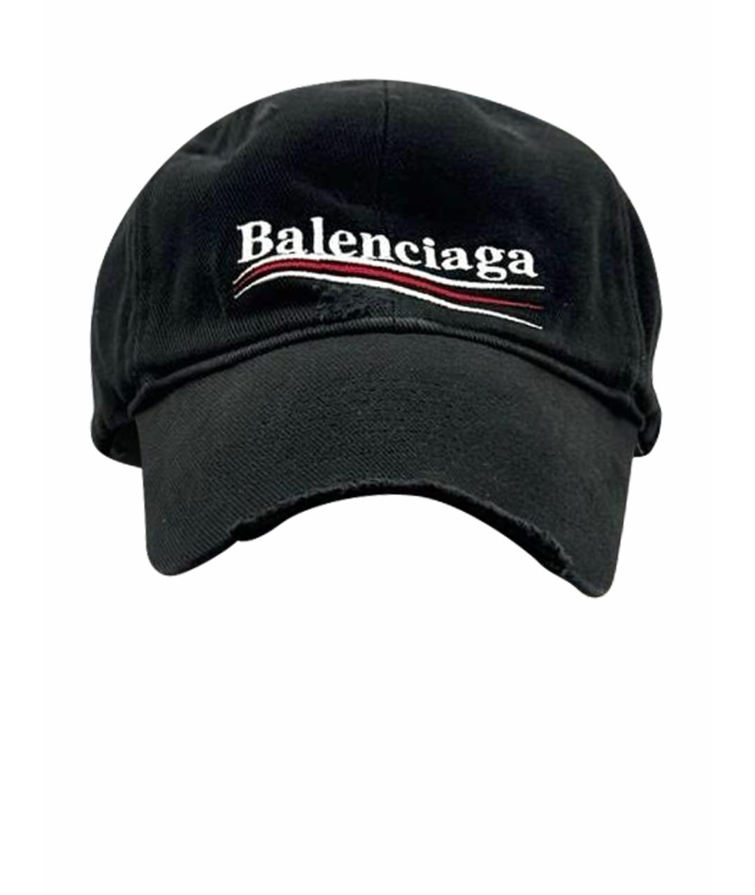 BALENCIAGA Черная кепка/бейсболка, фото 1