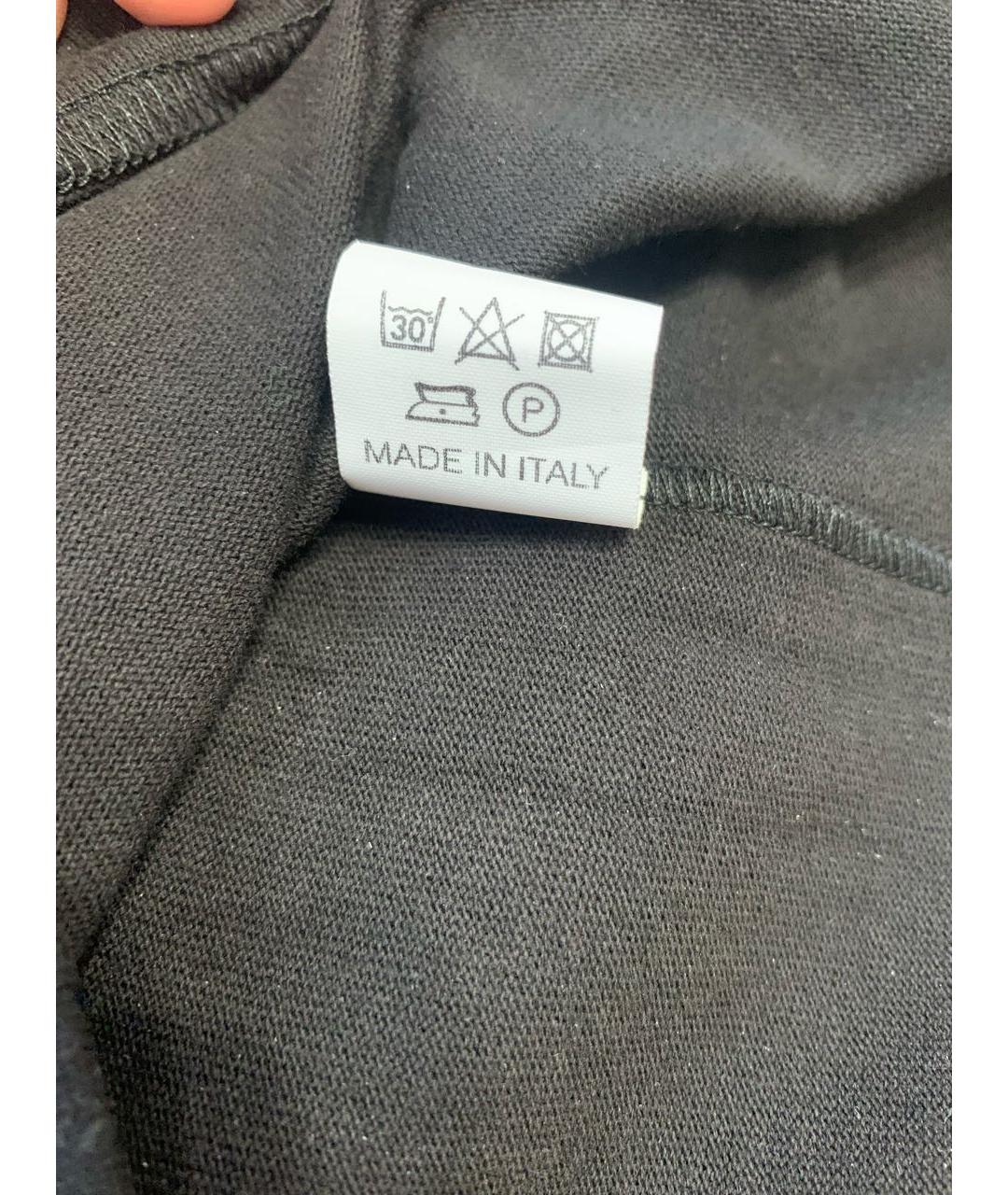 LOUIS VUITTON Черная хлопковая футболка, фото 4