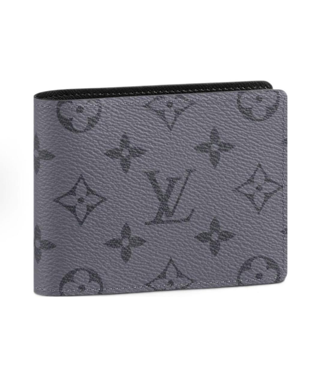 LOUIS VUITTON Антрацитовый кошелек, фото 6