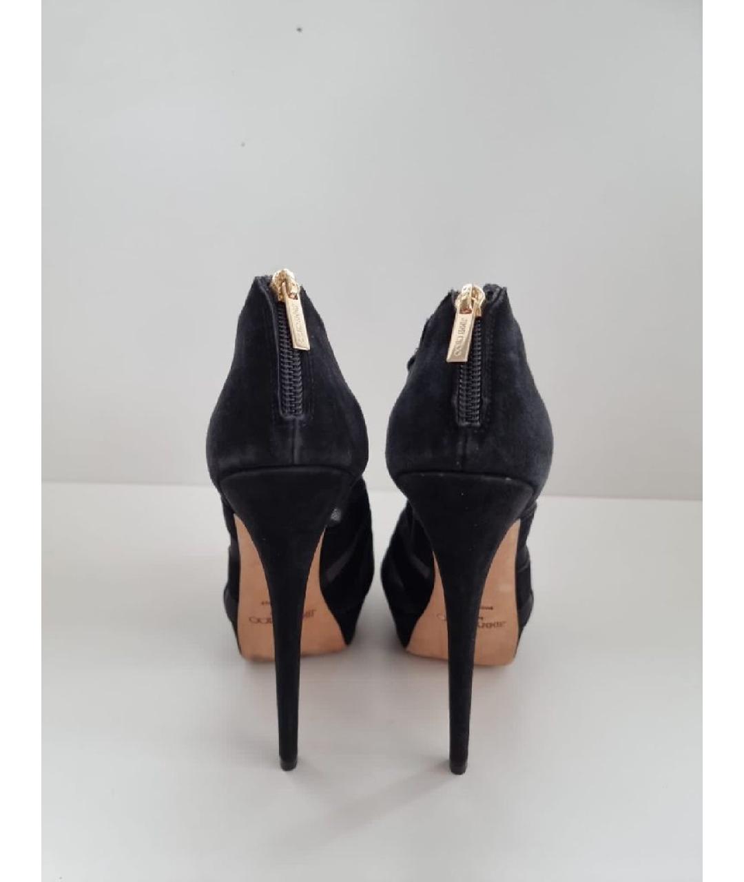JIMMY CHOO Черные кожаные босоножки, фото 4