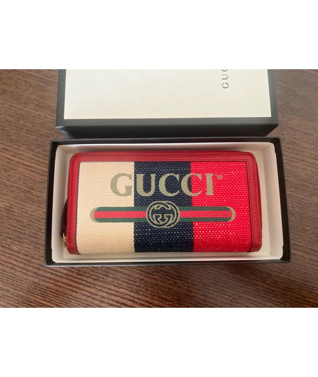 GUCCI Мульти кожаный кошелек, фото 7