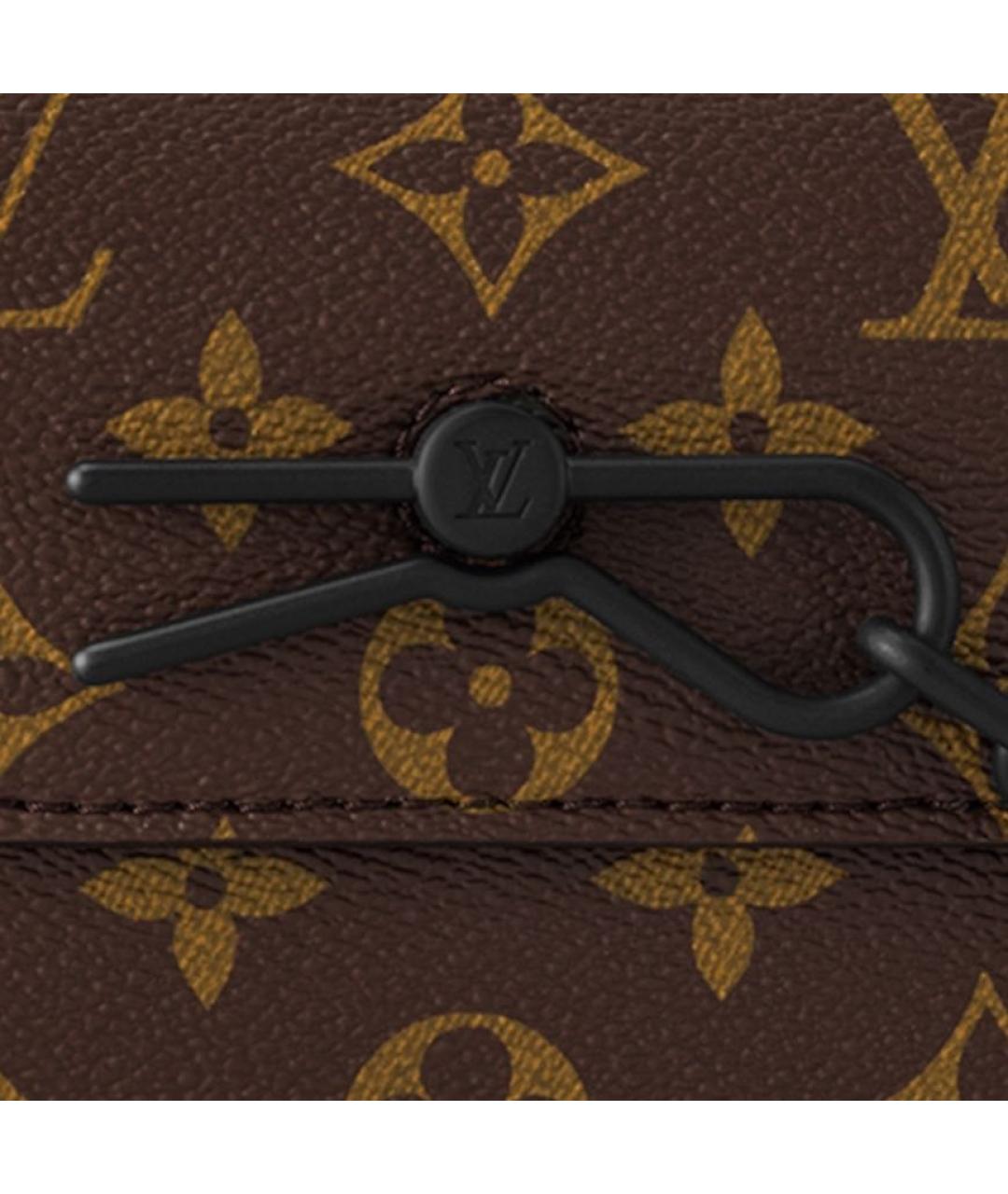 LOUIS VUITTON Коричневая кожаная сумка на плечо, фото 4