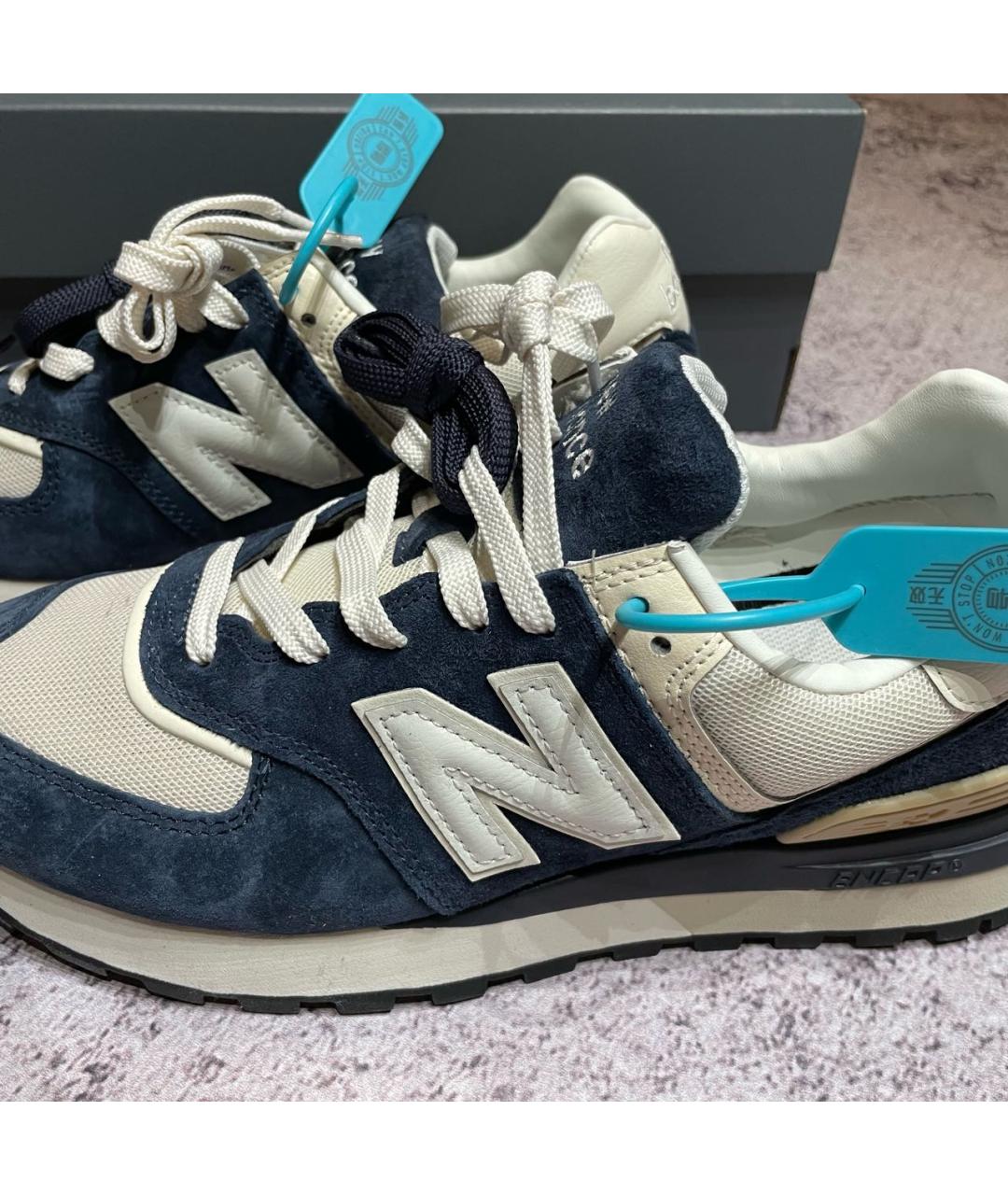 NEW BALANCE Темно-синие низкие кроссовки / кеды, фото 4