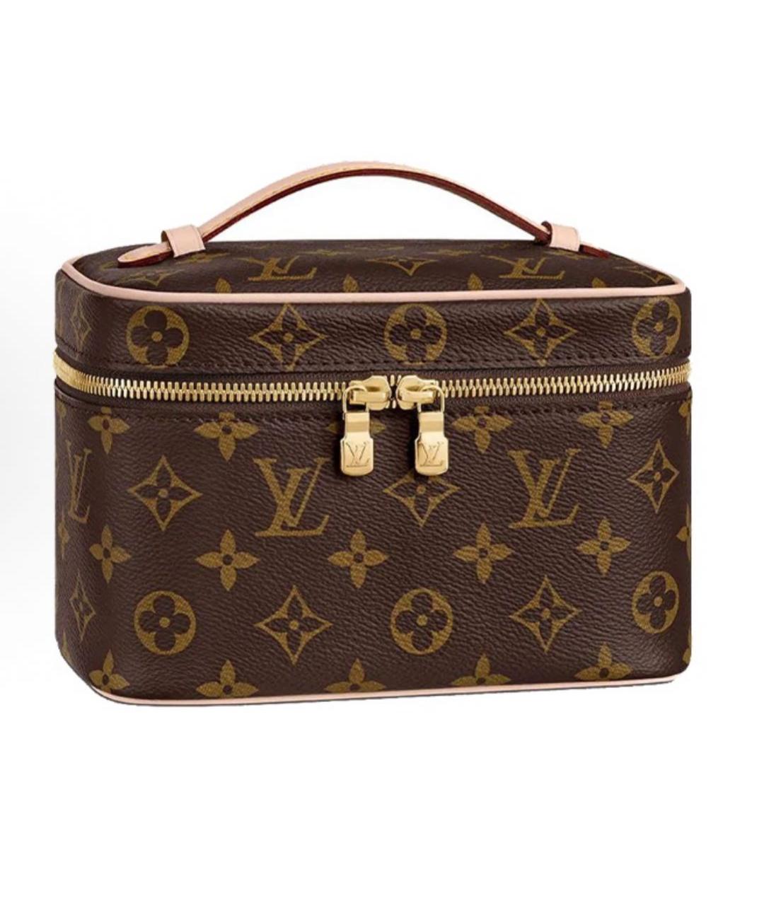 LOUIS VUITTON Коричневая косметичка, фото 5