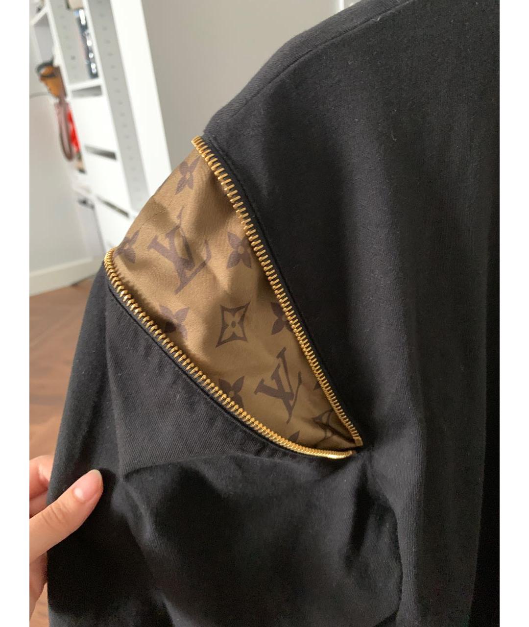 LOUIS VUITTON Черная футболка, фото 4