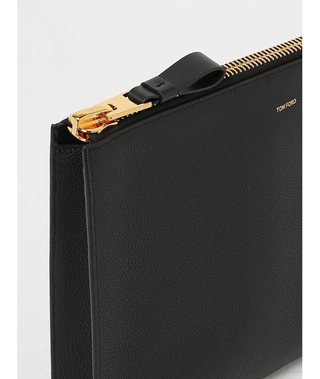 TOM FORD Черная кожаная папка для документов, фото 3