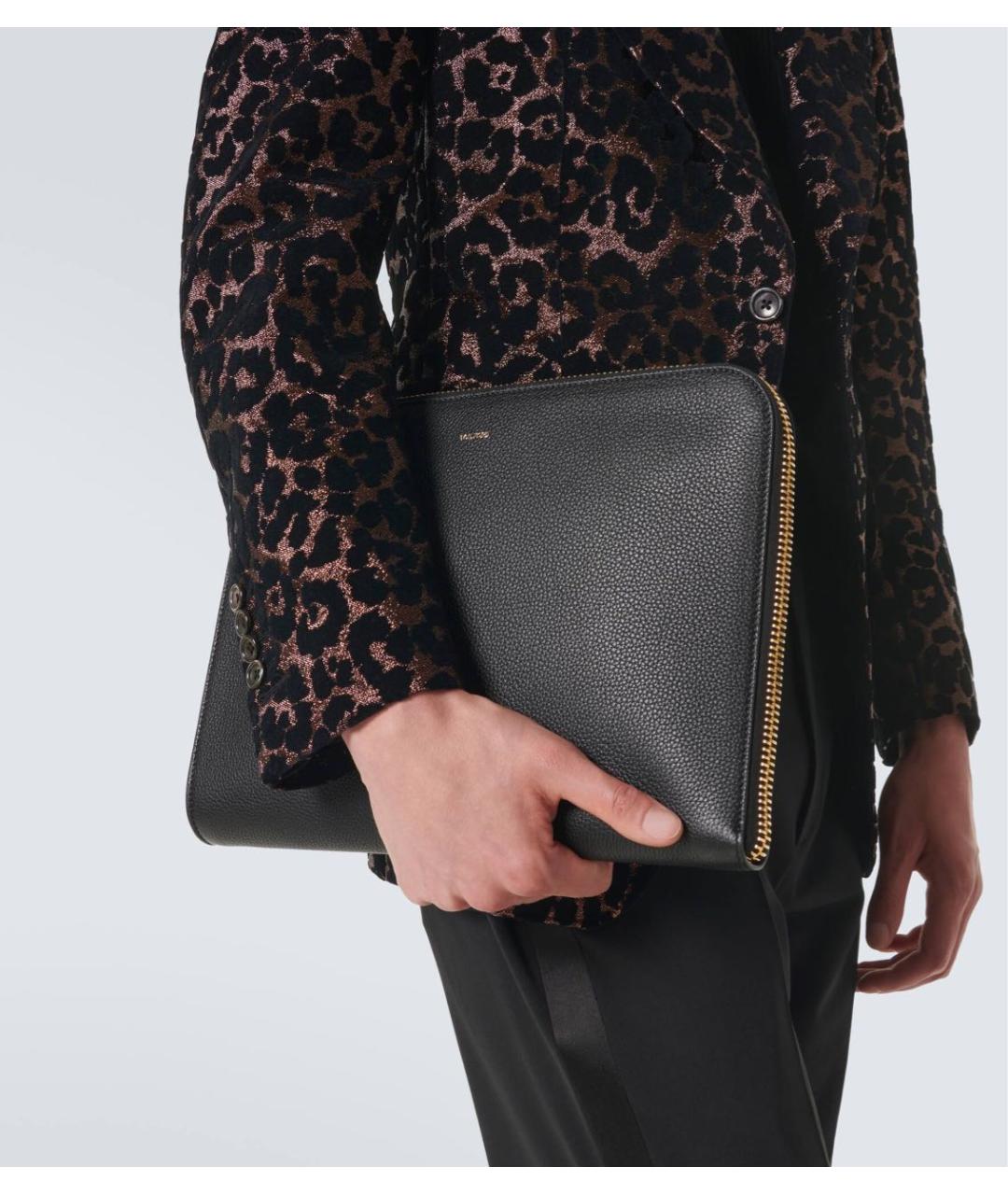 TOM FORD Черная кожаная папка для документов, фото 7