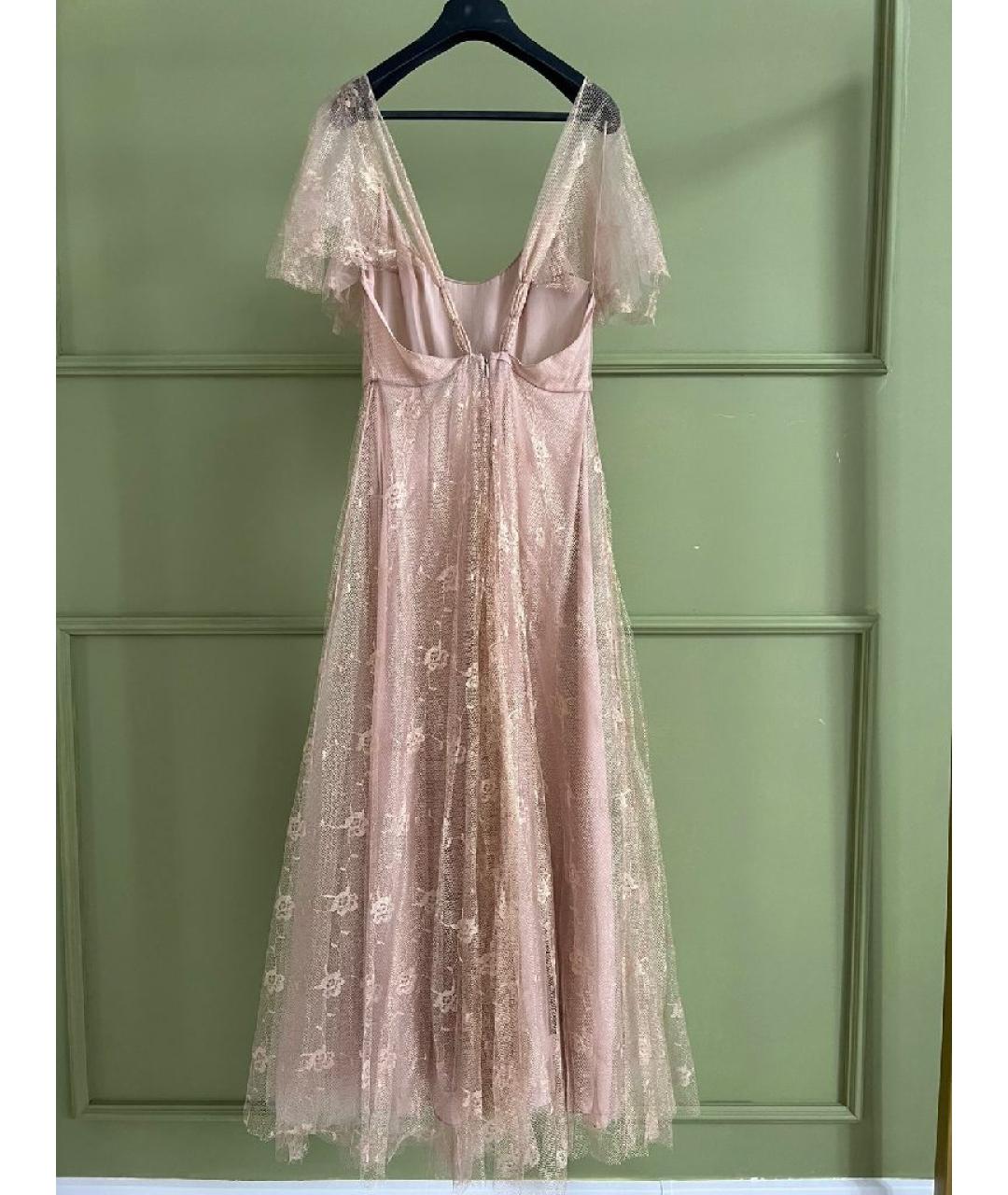 CHRISTIAN DIOR Коралловое шелковое платье, фото 2