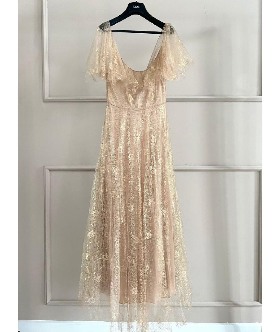 CHRISTIAN DIOR Коралловое шелковое платье, фото 10