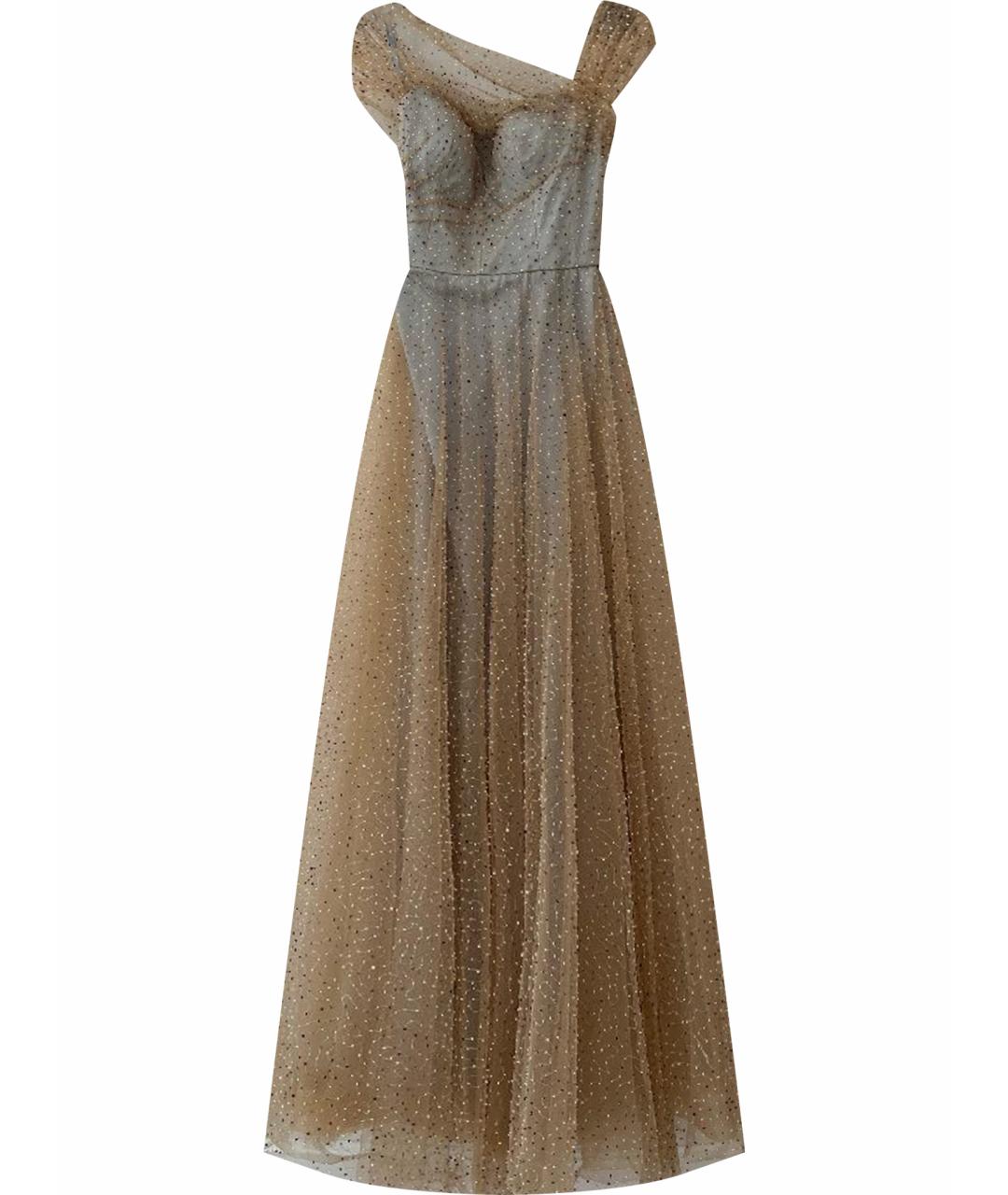 CHRISTIAN DIOR Бежевое хлопковое платье, фото 1