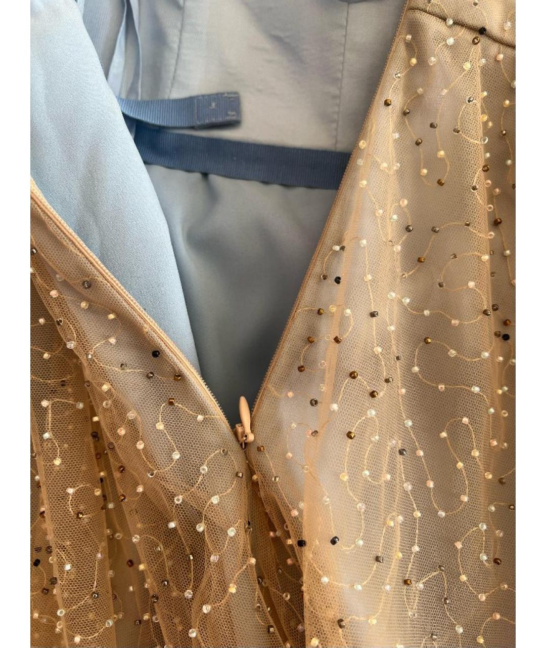 CHRISTIAN DIOR Бежевое хлопковое платье, фото 7