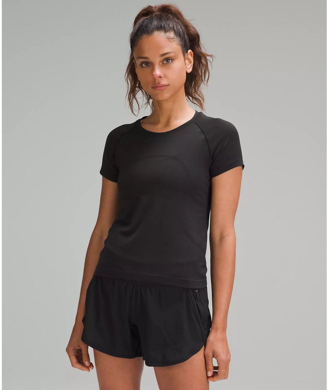 Lululemon Черная футболка, фото 2