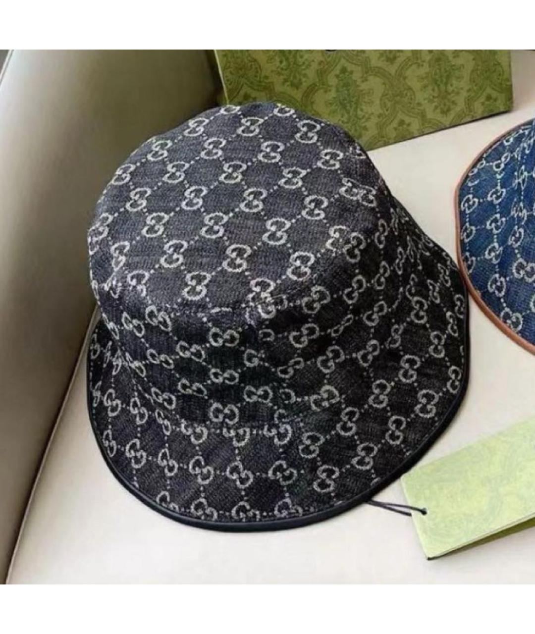 GUCCI Черная панама, фото 3