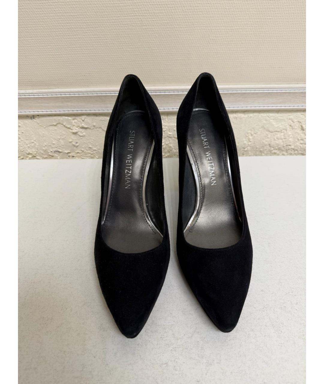 STUART WEITZMAN Черные замшевые туфли, фото 2