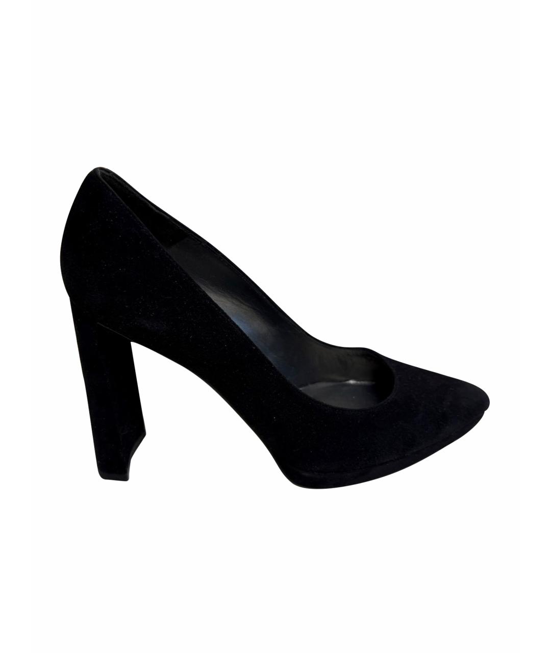 STUART WEITZMAN Черные замшевые туфли, фото 1