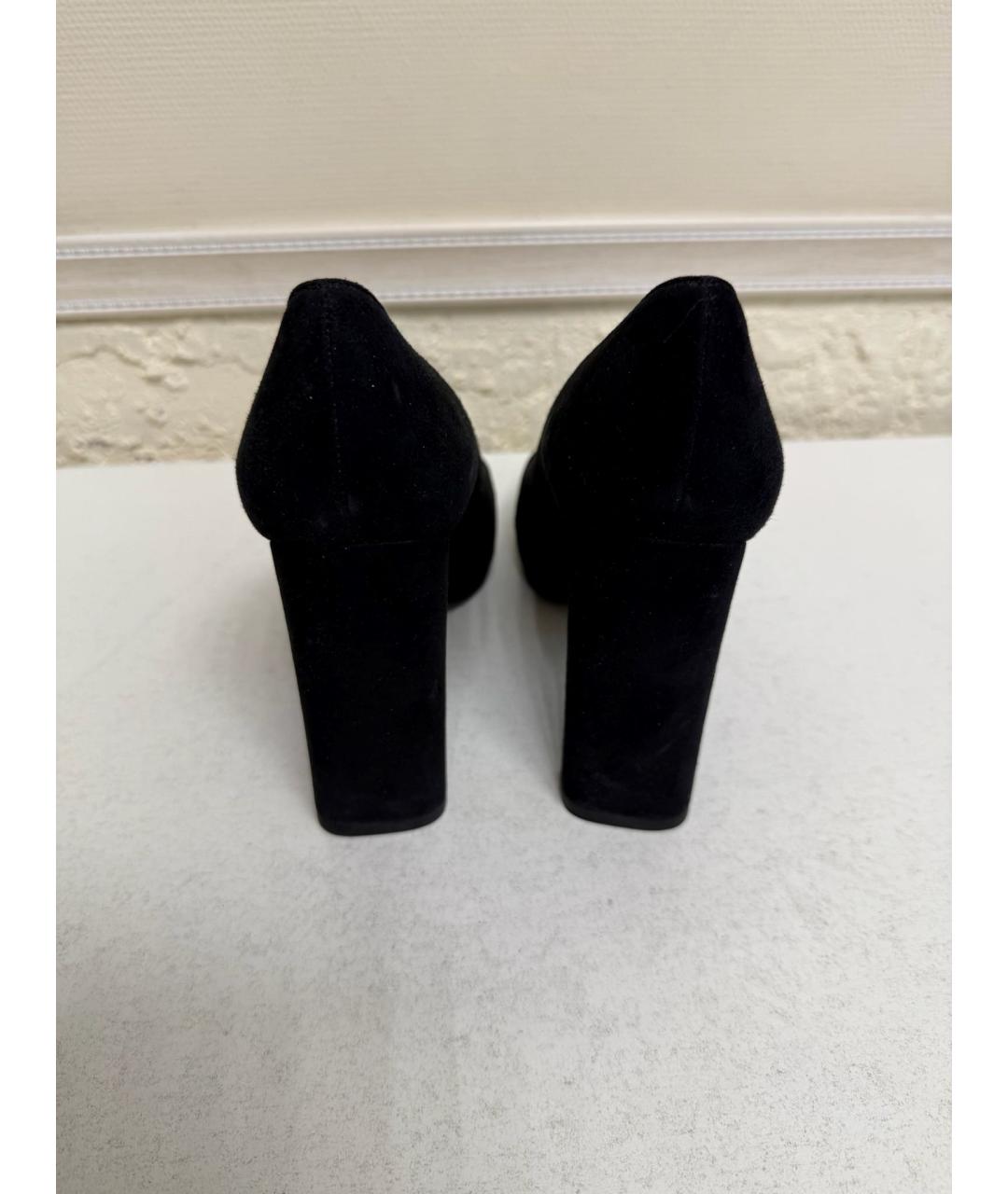 STUART WEITZMAN Черные замшевые туфли, фото 4