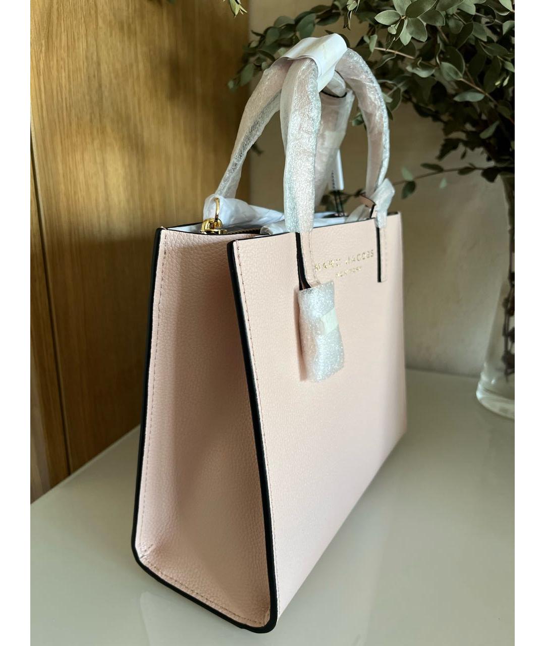 MARC JACOBS Розовая кожаная сумка тоут, фото 2