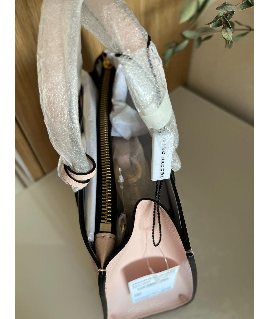 MARC JACOBS Розовая кожаная сумка тоут, фото 4