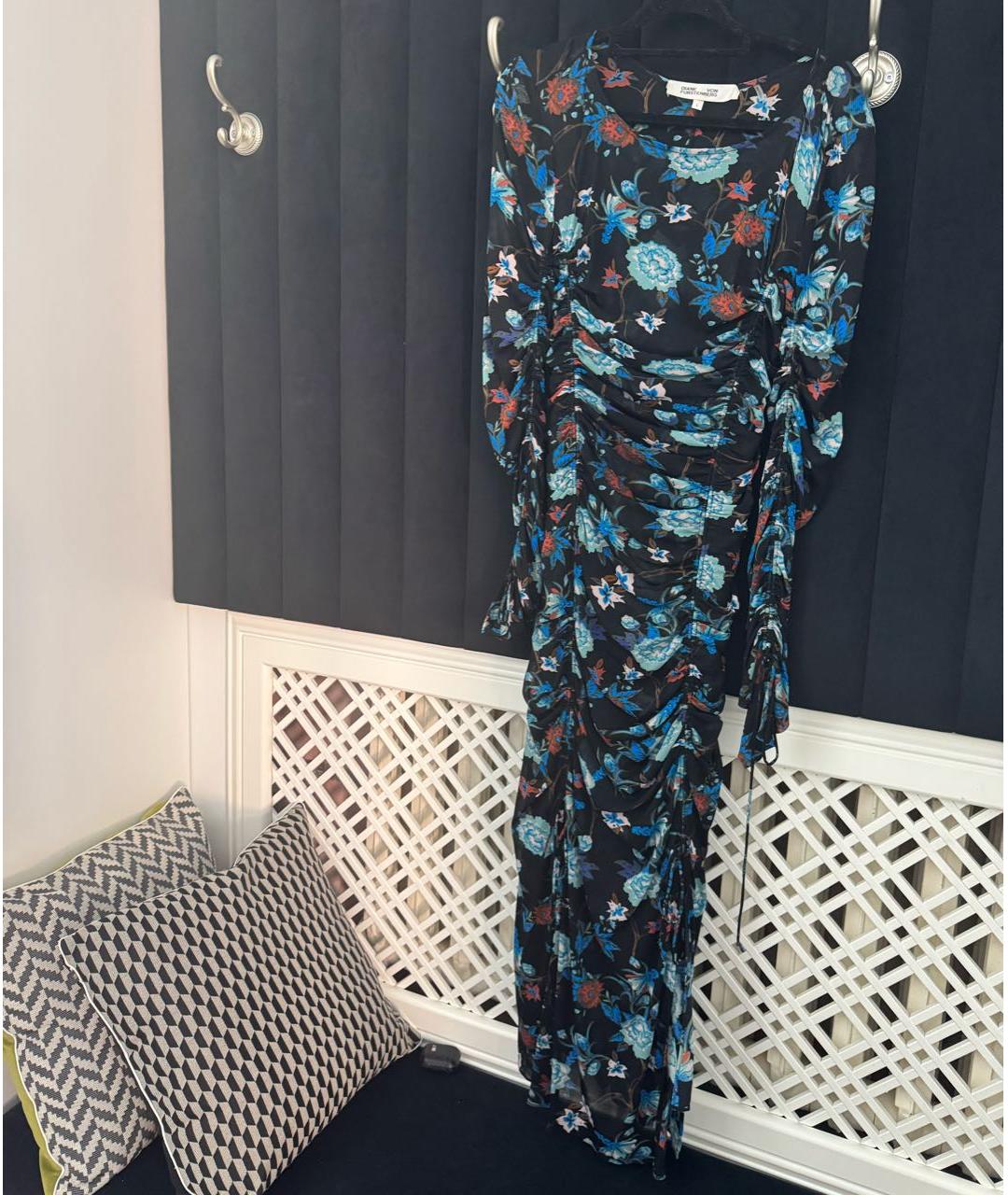 DIANE VON FURSTENBERG Бирюзовое коктейльное платье, фото 5