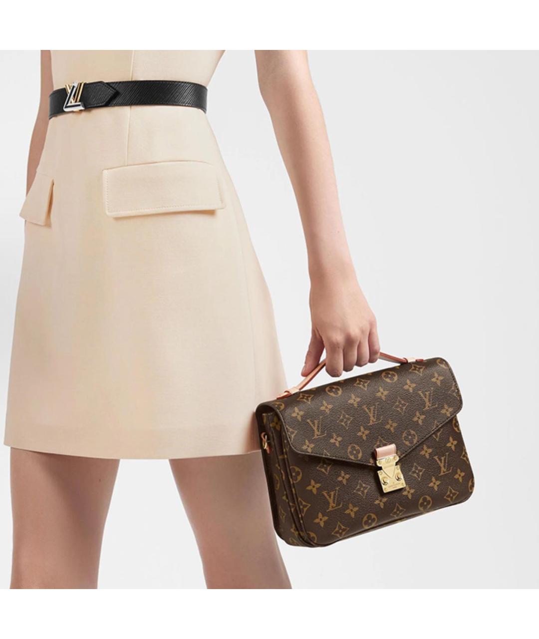 LOUIS VUITTON Коричневая сумка через плечо, фото 5