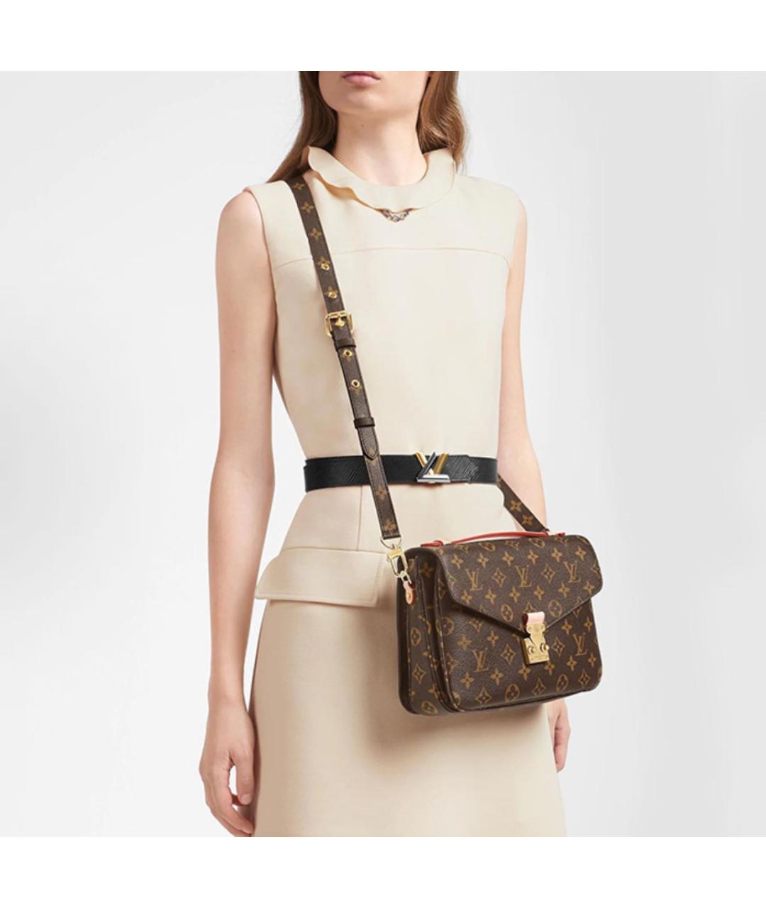 LOUIS VUITTON Коричневая сумка через плечо, фото 4