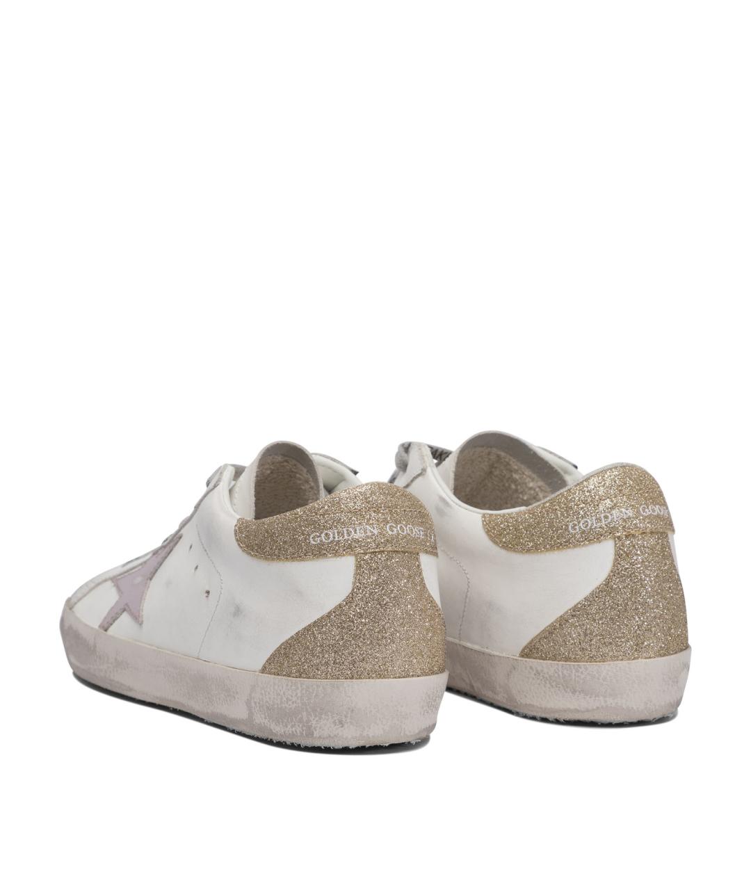 GOLDEN GOOSE DELUXE BRAND Белые кожаные кеды, фото 4