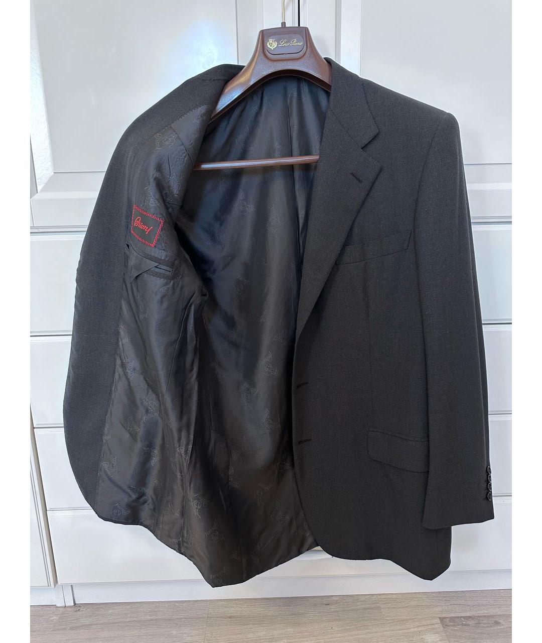 BRIONI Антрацитовый классический костюм, фото 3