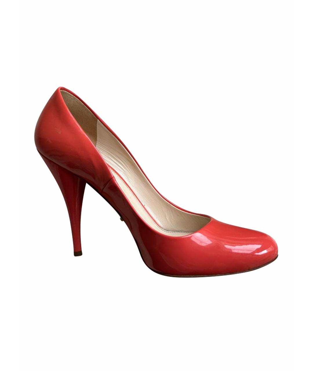 PRADA Красные туфли из лакированной кожи, фото 1